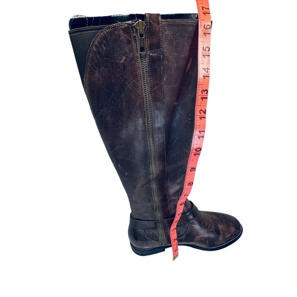 Cole Haan Nike Air‎ Riding Boots Women's 7.5B Brown Leather Equestrian Chic